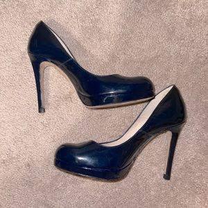 LK Bennett Navy Sledge Heels